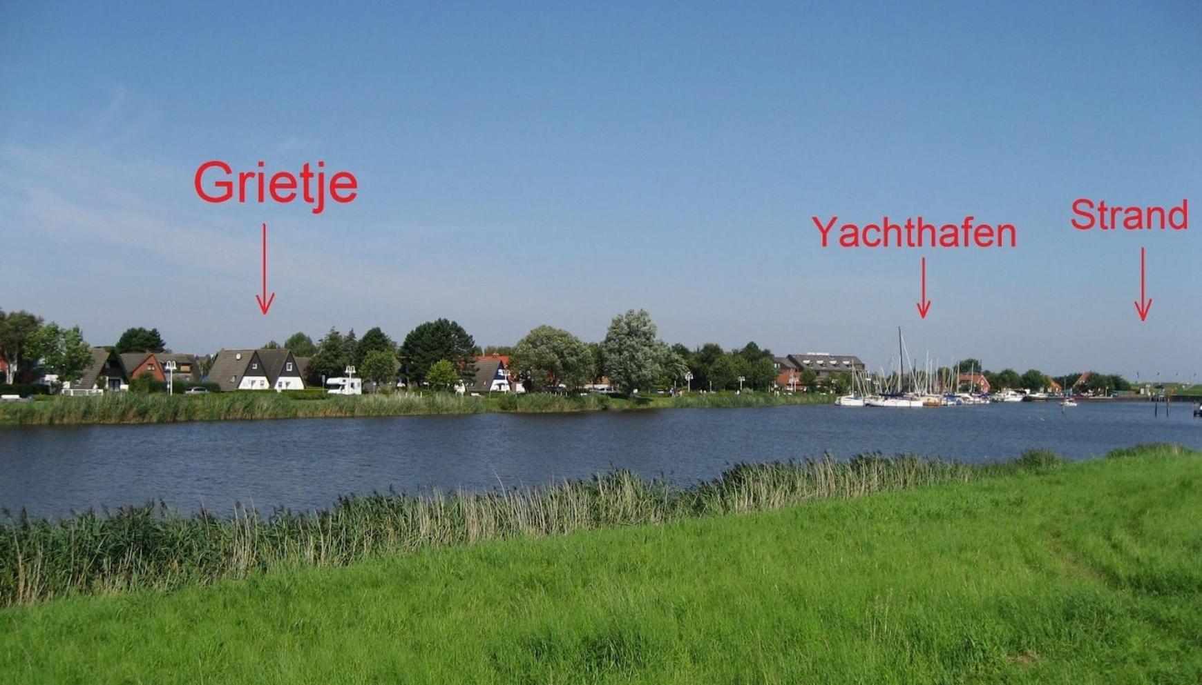 Villa Grietje II Blaues Haus Rechts Wittmund Exterior foto
